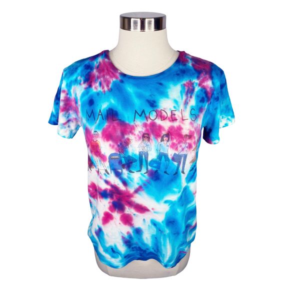 U.P. Unfortunate Portrait Up-Cycled Mail Models Tee - Size Small - Picture 4 of 7